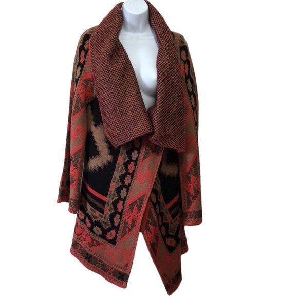 Rachel Roy Wanderer Bohemian Long Line Sweater Size L - Picture 2 of 6